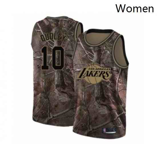 Womens Los Angeles Lakers 10 Jared Dudley Swingman Camo Realtree Collection Basketball Jersey
